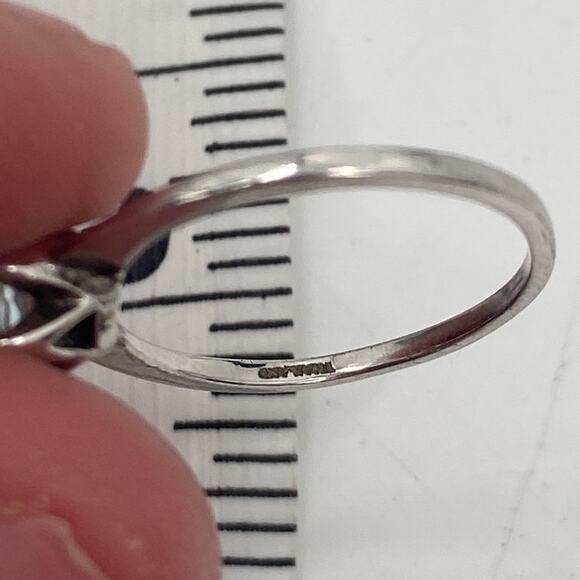 NEW! Sterling silver blue topaz ring size 6.25 - Picture 3 of 5